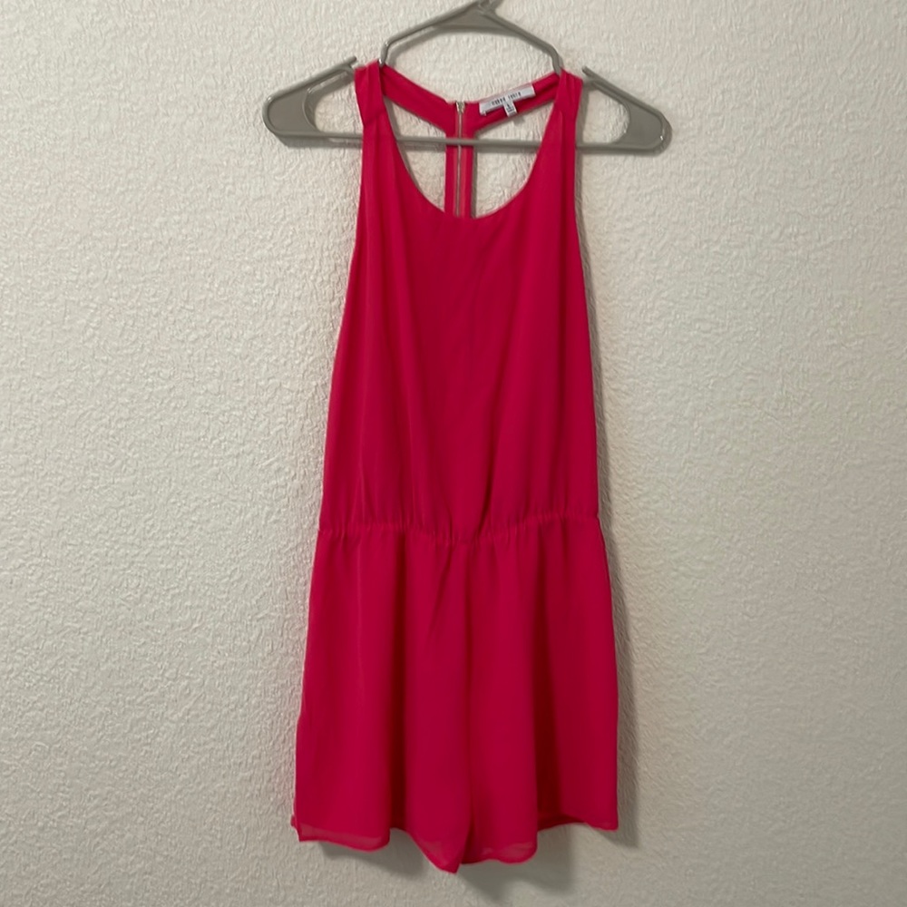 Hot pink romper
